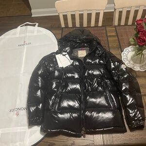 Moncler Black Maya Jacket Size 3